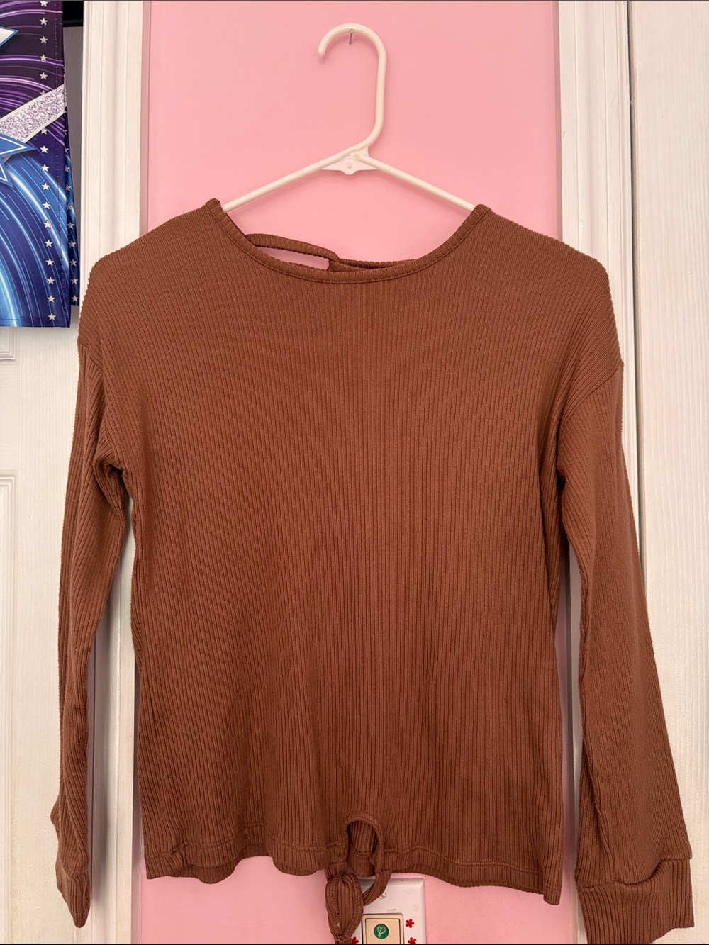 The Children's Place Ribbed Long-Sleeve Tee in Brown